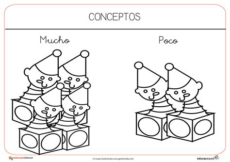 Fichas conceptos básicos infantil Conceptos opuestos