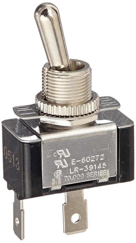 NSI 78050TQ Toggle Switch Maintained Contact And Single Pole On Off