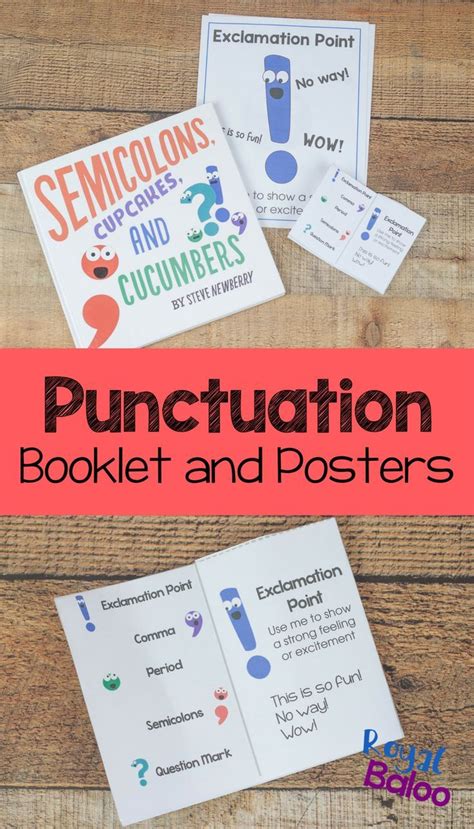 Punctuation Guides For Kids Booklet And Posters Royal Baloo