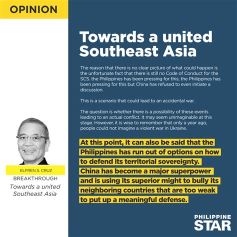 The Philippine Star On Twitter Opinion I Sense That Recent Events In