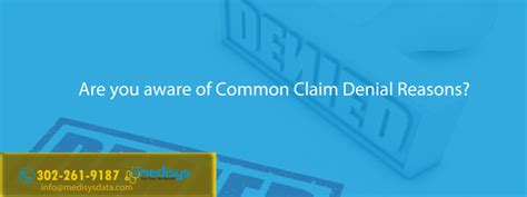 Common Claim Denial Reasons Know Them