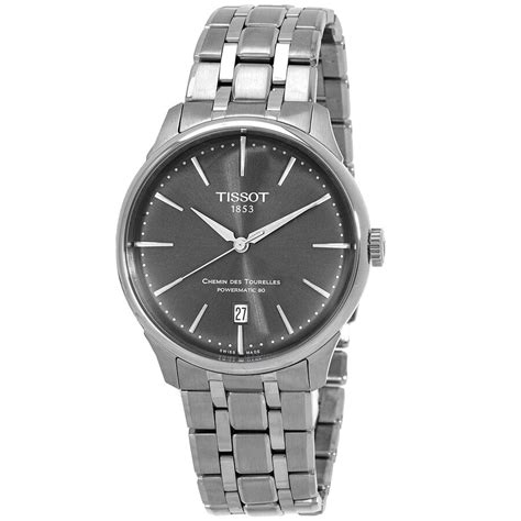 Tissot Chemin Des Tourelles Automatic Grey Dial Men S Watch T