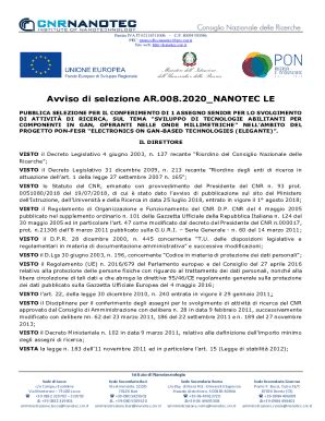 Compilabile Online Bandi Urp Cnr Pubblica Selezione Per Il Conferimento