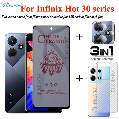 Blknaim 3in1 Infinix Hot 30 Hot 30i Hot 30 20 Play 20s 20i Anti Privacy