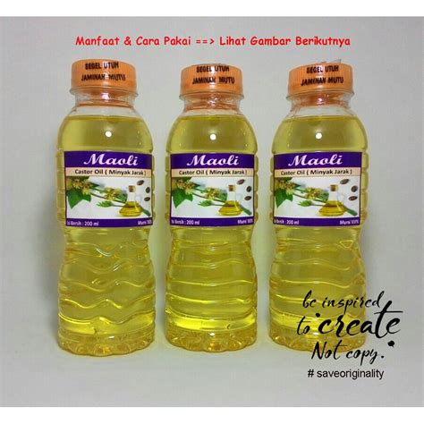 Jual Minyak Jarak Murni 200 Ml Castor Oil Minyak Penumbuh Rambut