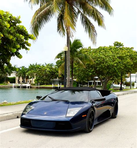 Blue Lamborghini Murcielago Roadster with black rims | Exotic Cars on ...