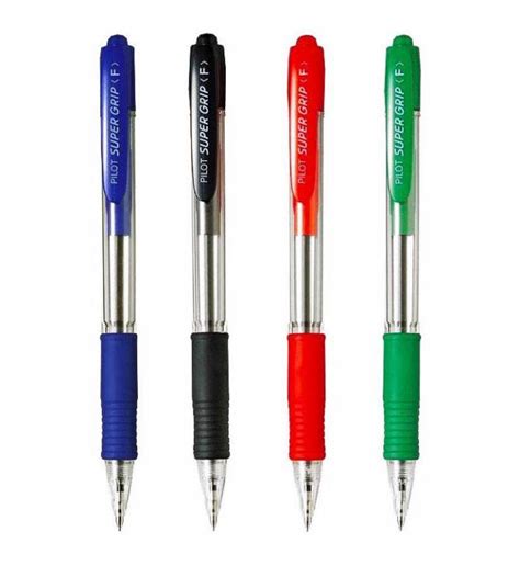 Pilot Super Grip Ballpoint Pen Fine Retractable Bpgp R F