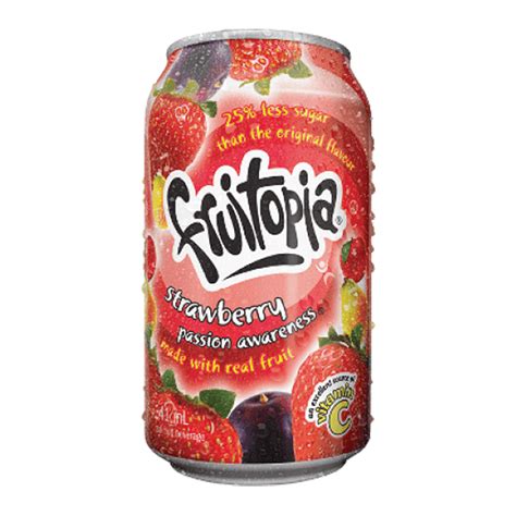 Canada Fruitopia Strawberry Passion Awarness Exotic Soda