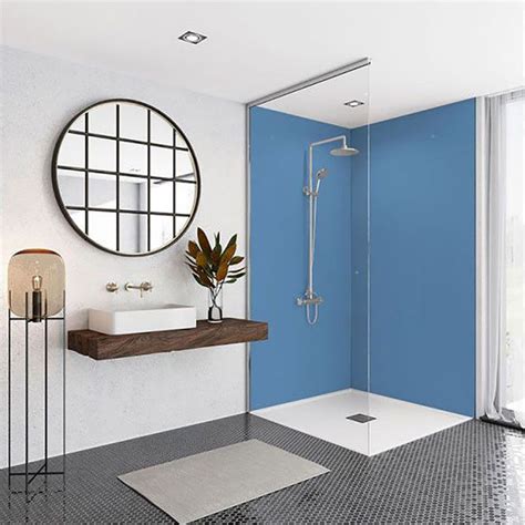 Brilliance Blue Lagoon Gloss Acrylic Shower Panel Plumbing Superstore®