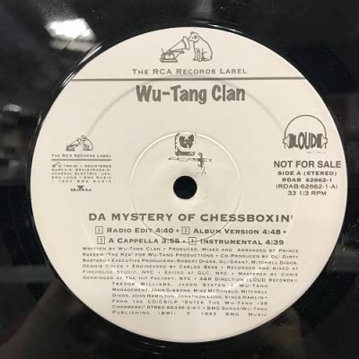 Da Mystery Of Chessboxin Method Man Remix Wu Tang Clan Hmv