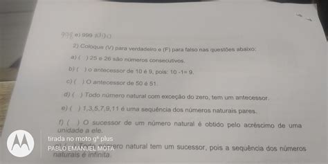 V Para Verdadeiro Ef Para Falso