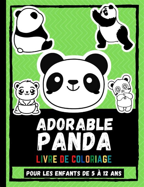 Buy Adorable Panda Livre De Coloriage Pour Les Enfants De 5 à 12 Ans