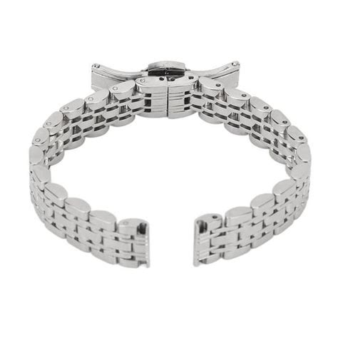 Vingvo Bracelet De Montre En Acier Inoxydable Poli Avec Boucle Papillon