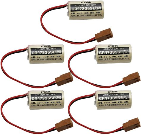 Amazon DSONE 5 Pack CR17335SE 3V 1800mah Battery With Brown Plug