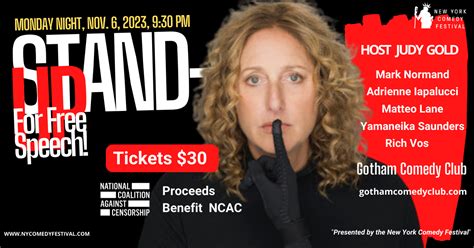 Ncac Set To Host First Annual ‘stand Up For Free Speech Comedy Benefit