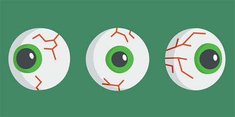 Set of scary eyes in cartoon style. Halloween design elements. 11875998 ...