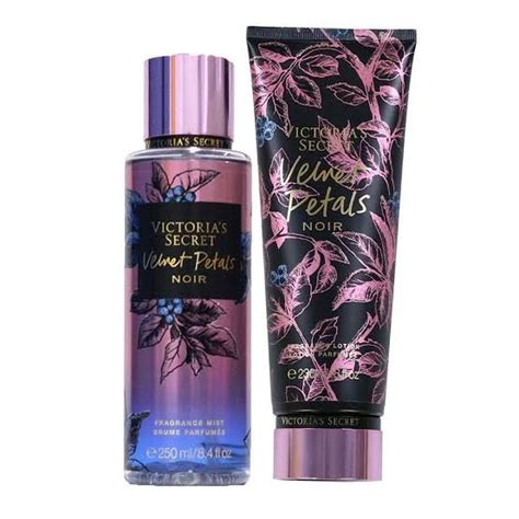 Kit Victorias Secret Vevelt Petals Noir Body splash 250ml Loção