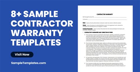 Free 8 Contractor Warranty Samples In Pdf Ms Word