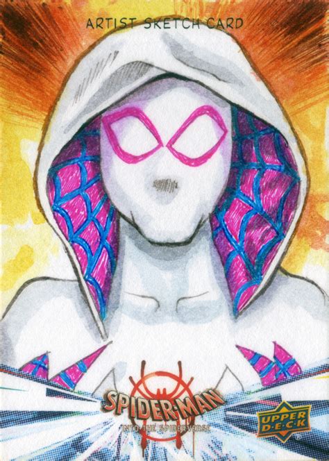 Artstation Upperdeck Marvel Spider Man Into The Spider Verse Artist Sketch Card