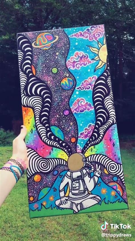 Easy Trippy Painting Ideas Easy Hippy Art Collection By Rose Perez