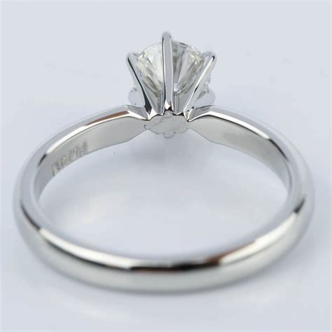 Six Prong Flawless Diamond Solitaire Engagement Ring Ct