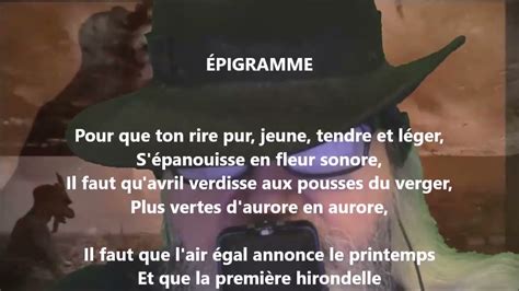 Pigramme Henri De R Gnier Lu Par Yvon Jean Youtube