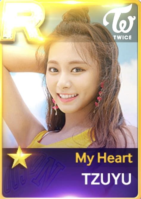 Tzuyu Superstar Jypnation In 2022 Superstar Heart Cards Twice