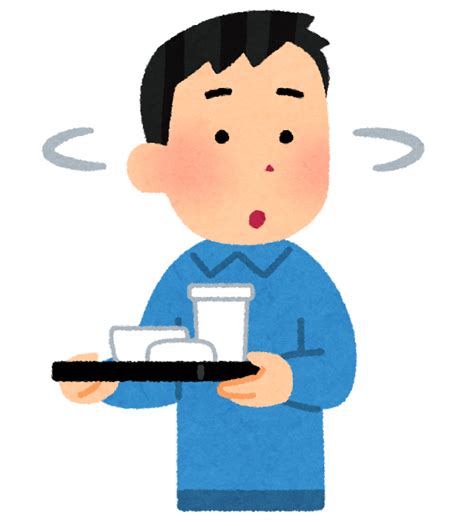 「トレイを持って席を探す人 男性 」イラスト素材 超多くの無料かわいいイラスト素材