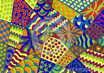 A background of lots of diverse types of colored patterns and shapes. | Abstract, Pattern, Stock ...