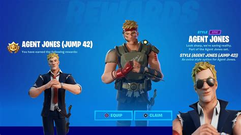 How To Unlock All Agent Jones Free Skin Styles New Fortnite Battle