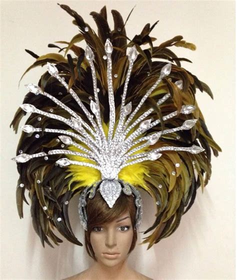 Showgirl Dance Headdressfeather Headdress Feather Headpiece Etsy
