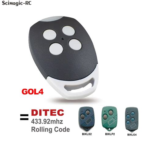 DITEC Remote GOL4 BIXLG4 BIXLP2 BIXLS2 Rolling Code Controller 433MHz