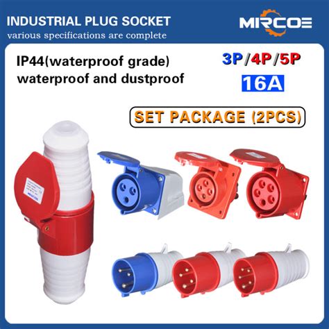 16a 3pin 4pin 5pin Industrial Plug Inudstrial Connector Coupler Panel