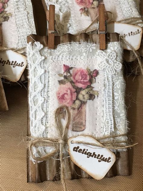 Pin By Robin Larson On Fabric Collage Tag In 2024 Shabby Chic Crafts