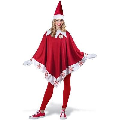 Elf On The Shelf Adult Elf Adult Costume Pullover One Size Fits Up To