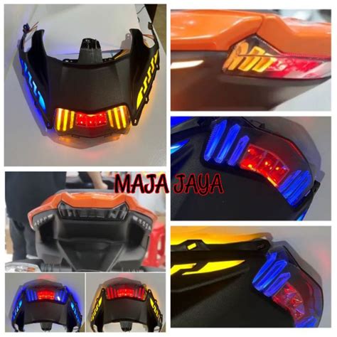 Jual Undertail Lampu Led Aerox New Connected Full Set Lampu Stoplamp