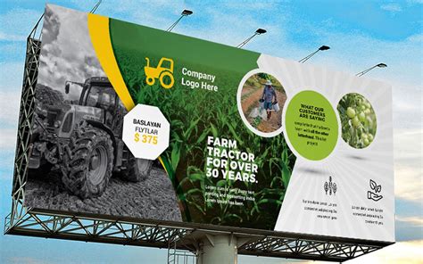 Garden Farm Agriculture Billboard Banner Corporate Identity Template