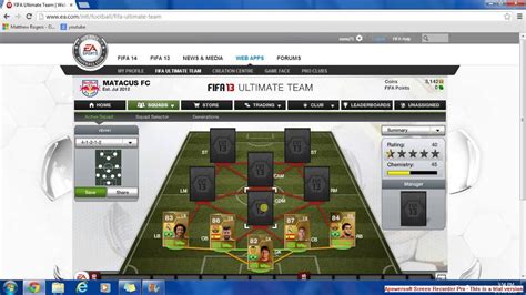 FIFA 13 ULTIMATE TEAM 500K LIGA BBVA SQUAD BUILDER YouTube