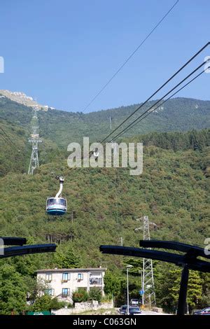 Malcesine-Monte Baldo Cable car, Italy Stock Photo - Alamy