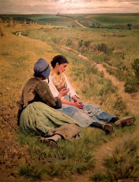 Oil Painting By Charles Sprague Pearce Peines De Coeur Heartbreak