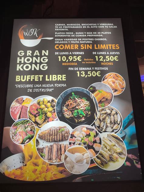 Carta De Wok Restaurante Buffet Libre Valencia