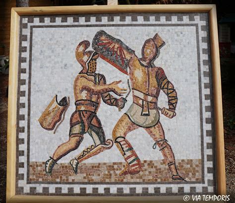 ROMAN MOSAIC GLADIATOR S FIGHT OF BAD KREUZNACH Via Temporis