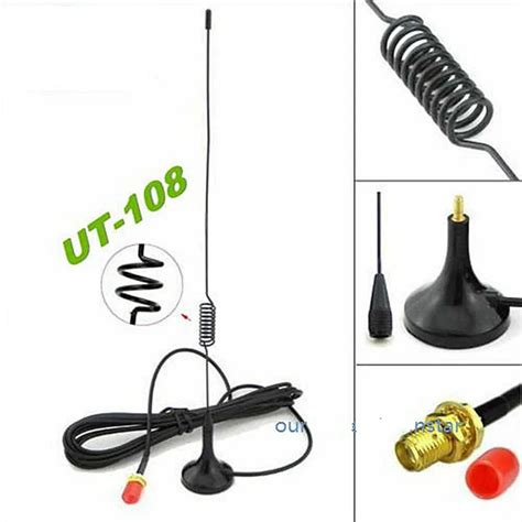 Car Antenna UT 108 SMA Female Magnetic HF Vehicle Mounted Antenna For