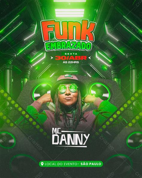 Flyer De Funk Embrazado Feed Psd Editável Psd Download 42689