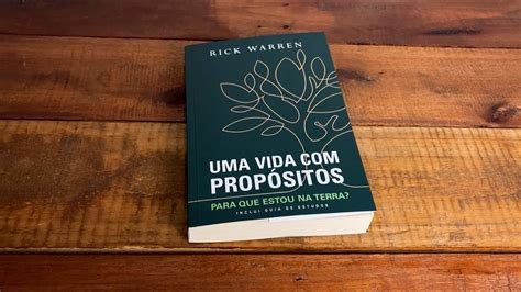 Livro Uma Vida Prop Sitos Rick Warren Livraria Cristo Youtube