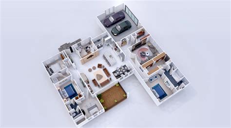 Floor plan, 3d floor plan, interior design | Behance