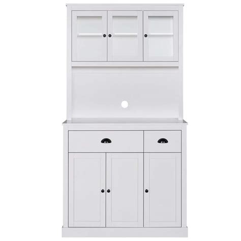 Have A Question About VEIKOUS White Composite 39 3 In W Kitchen Buffet