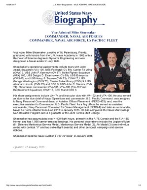 Navy Biography Template Fill Online Printable Fillable Blank