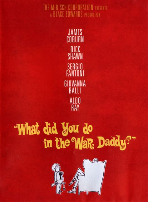 Best Buy What Did You Do In The War Daddy 1966