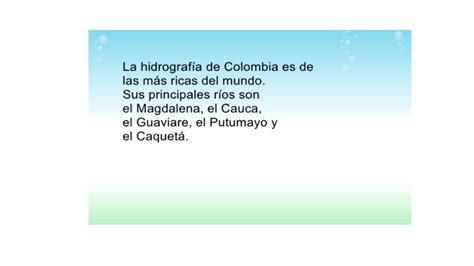 TOMi digital Geografía Fisica de Colombia Relieve Hidrografía